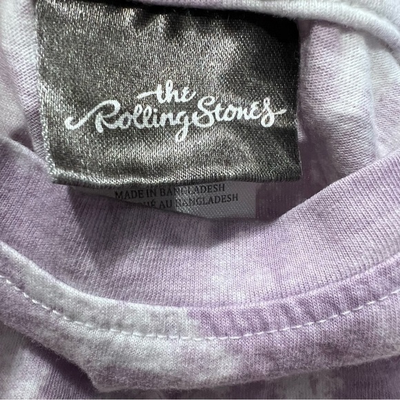 ROLLING Stones 1994 Voodoo Lounge Tie Dye Purple And White T Shirt Size XS - Picture 2 of 7